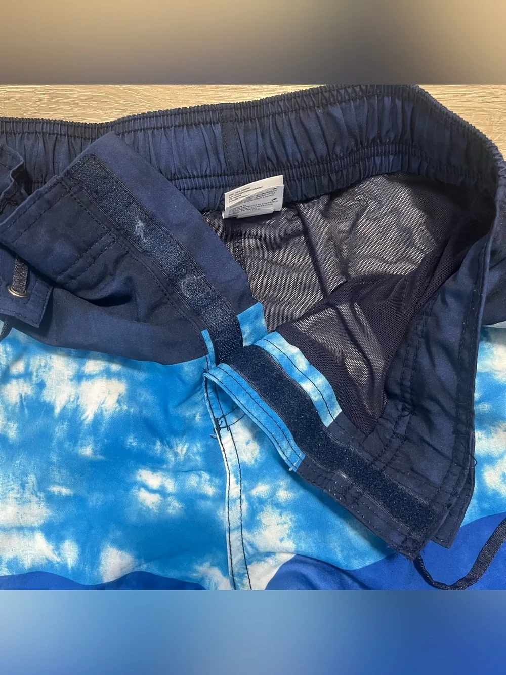 Speedo Blue Cloud-Print Swim Shorts